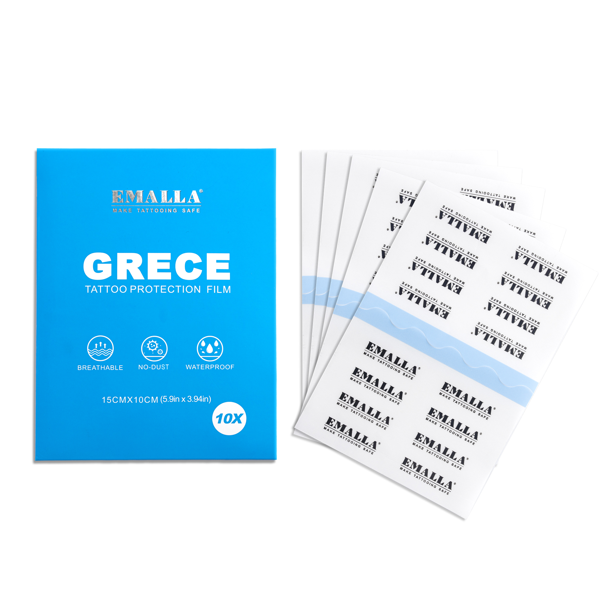 EMALLA GRECE TATTOO PROTECTION FILM PACK (15CMX10CM)