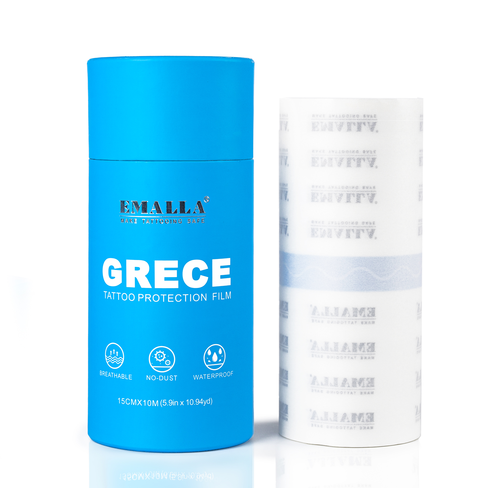 EMALLA GRECE 0.02MM MATTE TATTOO PROTECTION FILM ROLL (15CMX10M)