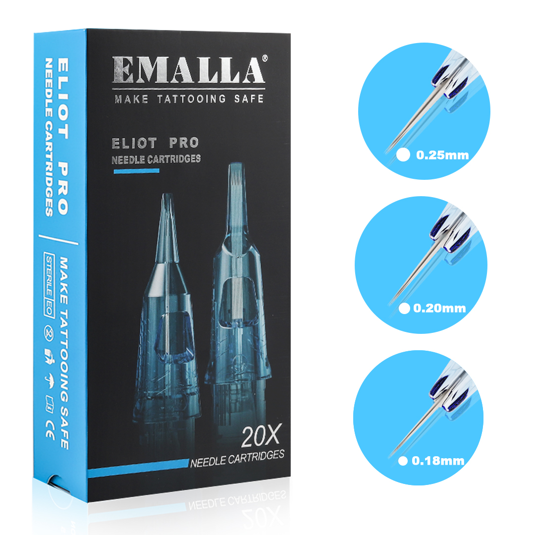 EMALLA ELIOT PRO Round Liner Cartridge Needles 20pcs