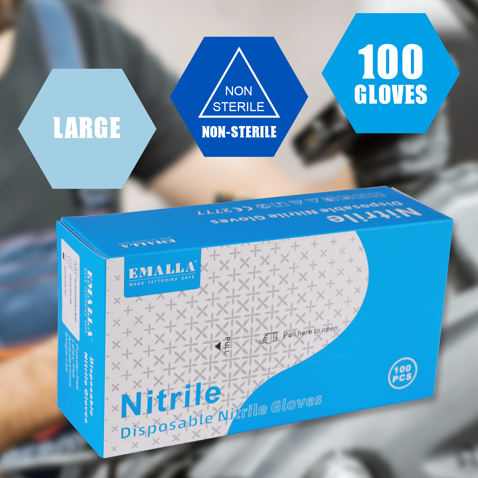 EMALLA DISPOSABLE NITRILE GLOVES