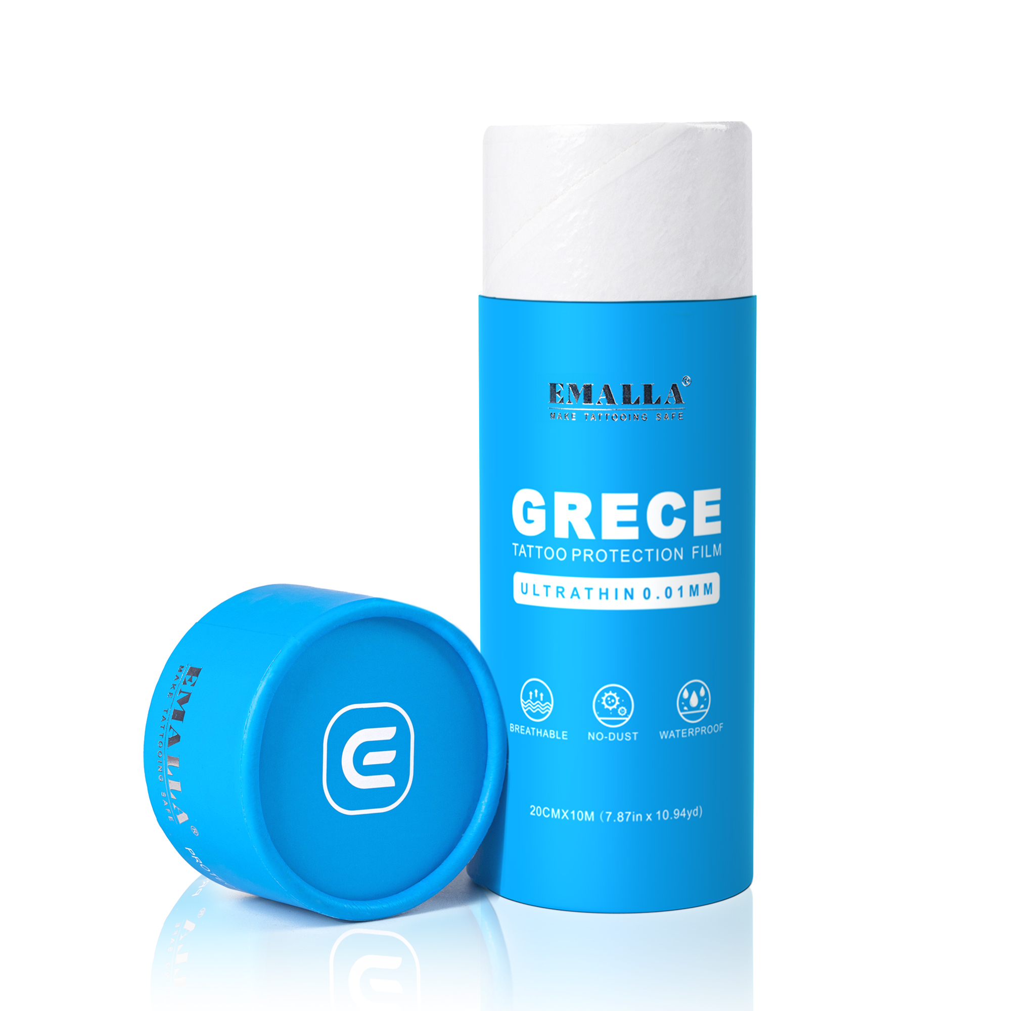 EMALLA GRECE 0.01MM ULTRA THIN MATTE TATTOO PROTECTION FILM ROLL (20CMX10M)