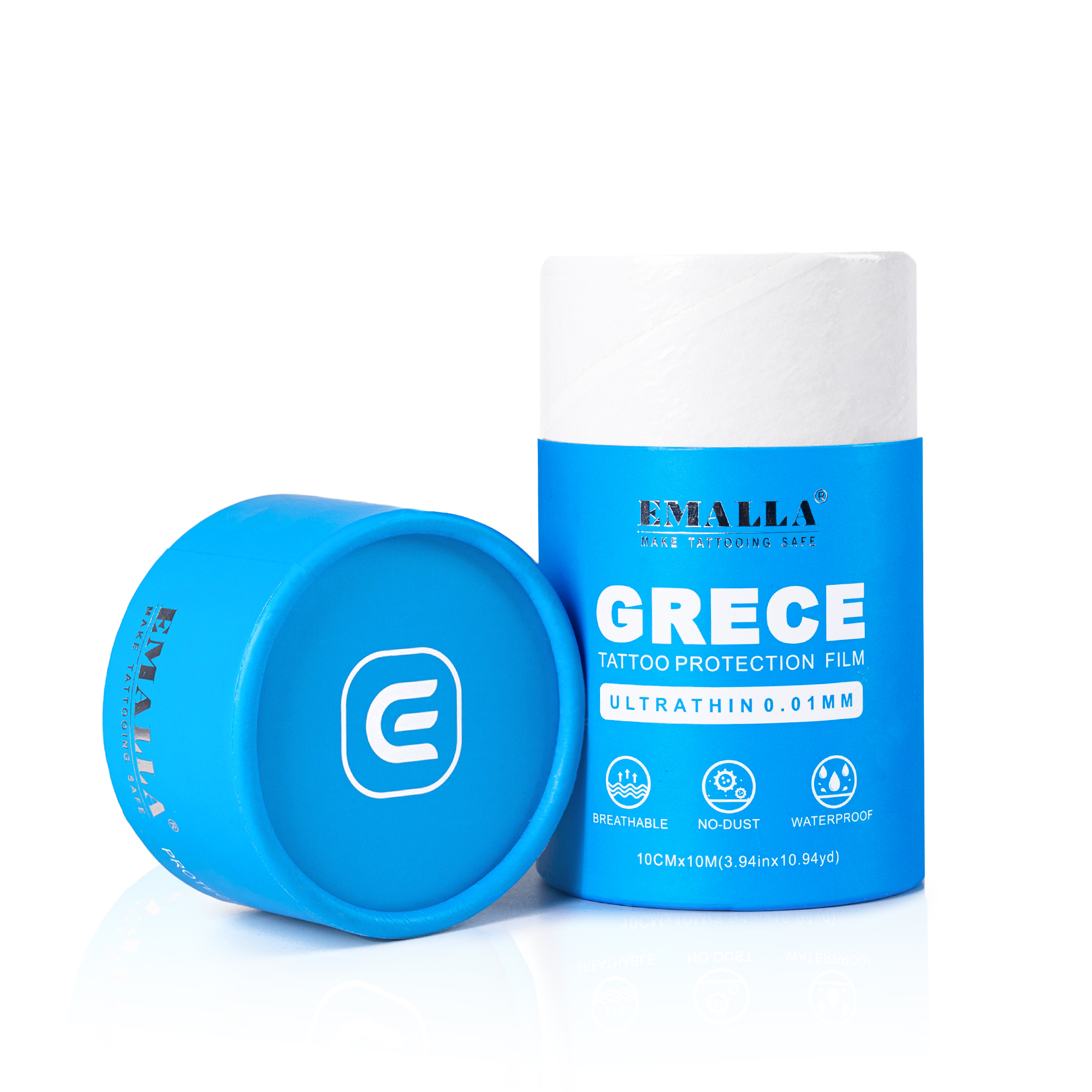 EMALLA GRECE 0.01MM ULTRA THIN MATTE TATTOO PROTECTION FILM ROLL (10CMX10M)