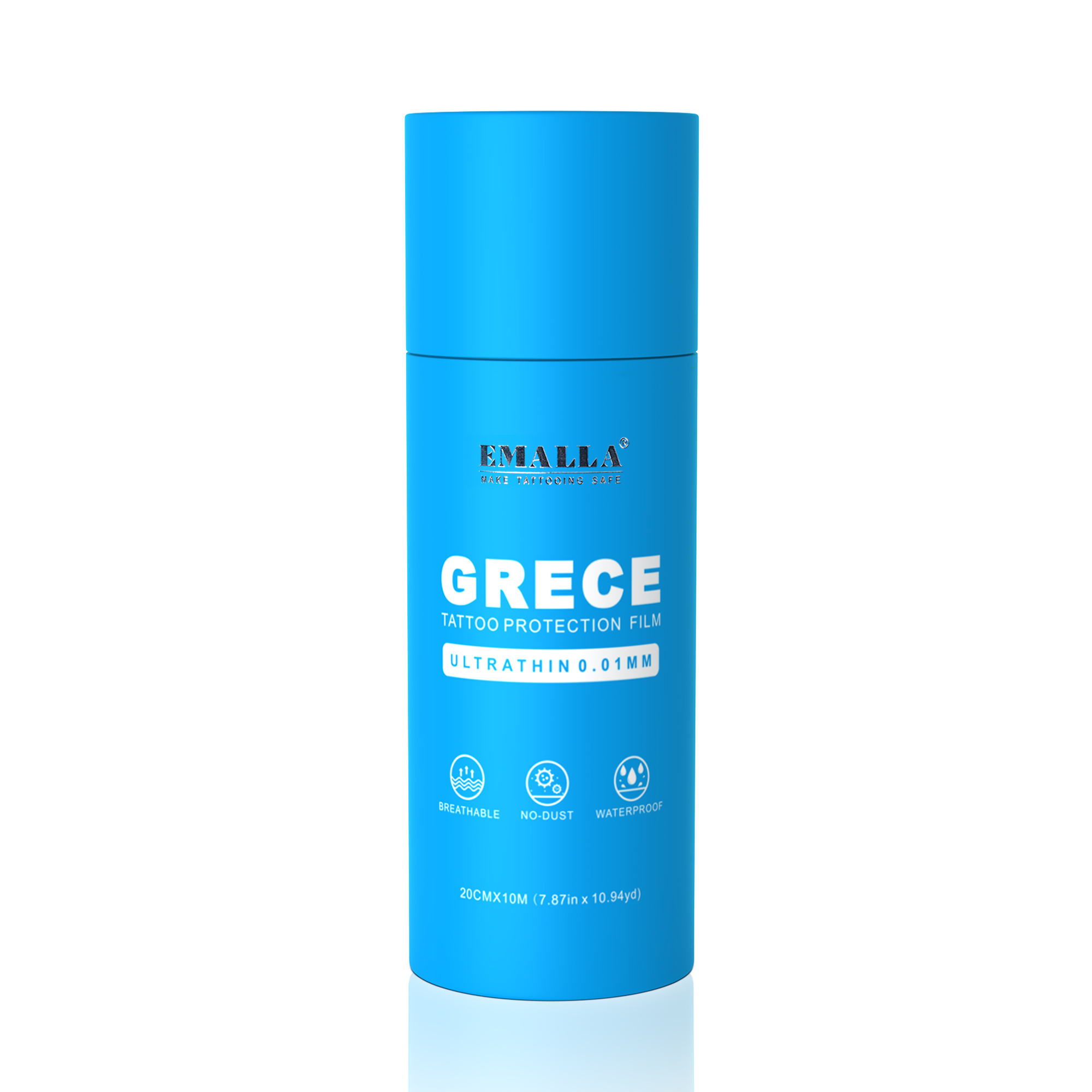 EMALLA GRECE 0.01MM ULTRA THIN MATTE TATTOO PROTECTION FILM ROLL (20CMX10M)