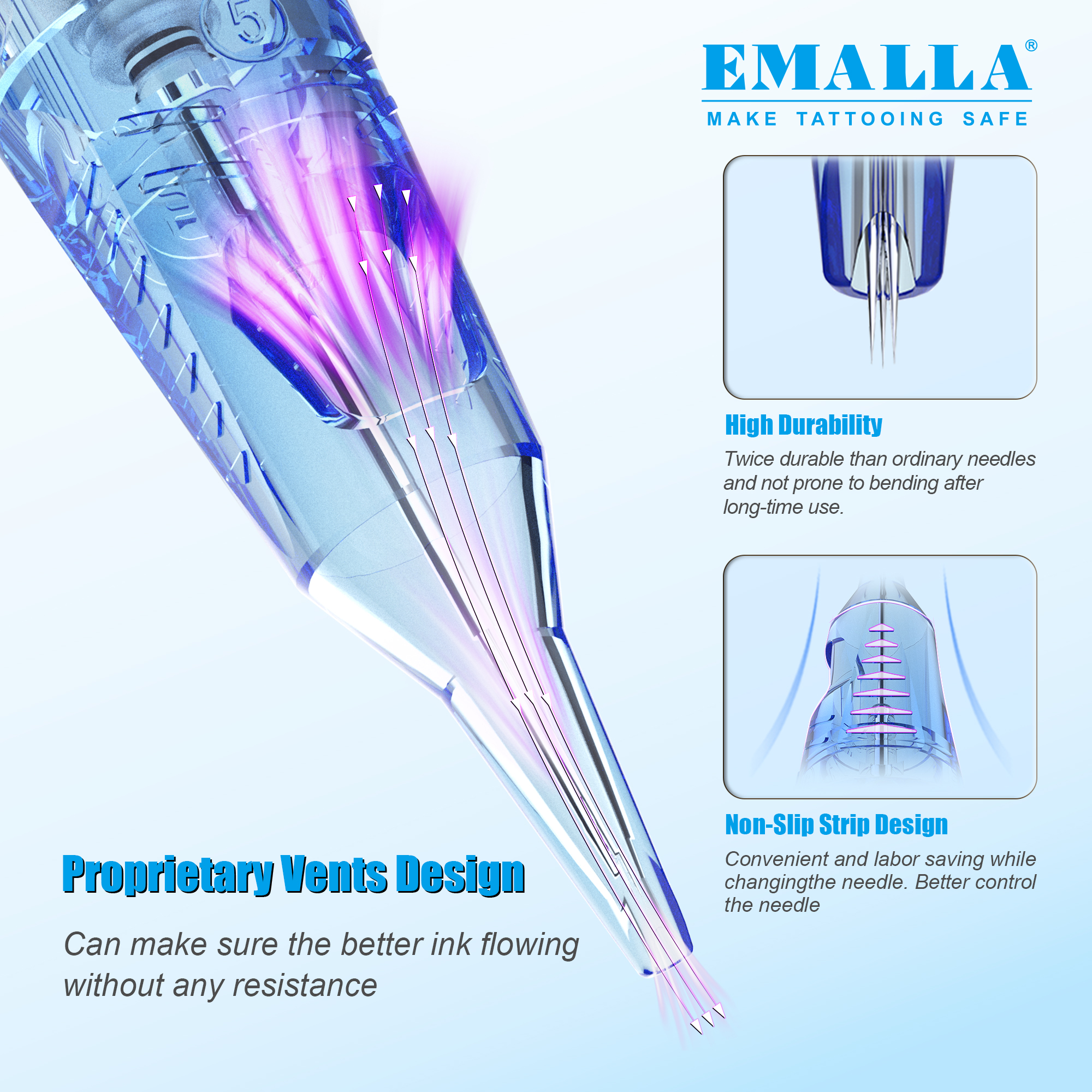 EMALLA ELIOT PRO Cartridge Needles 20pcs