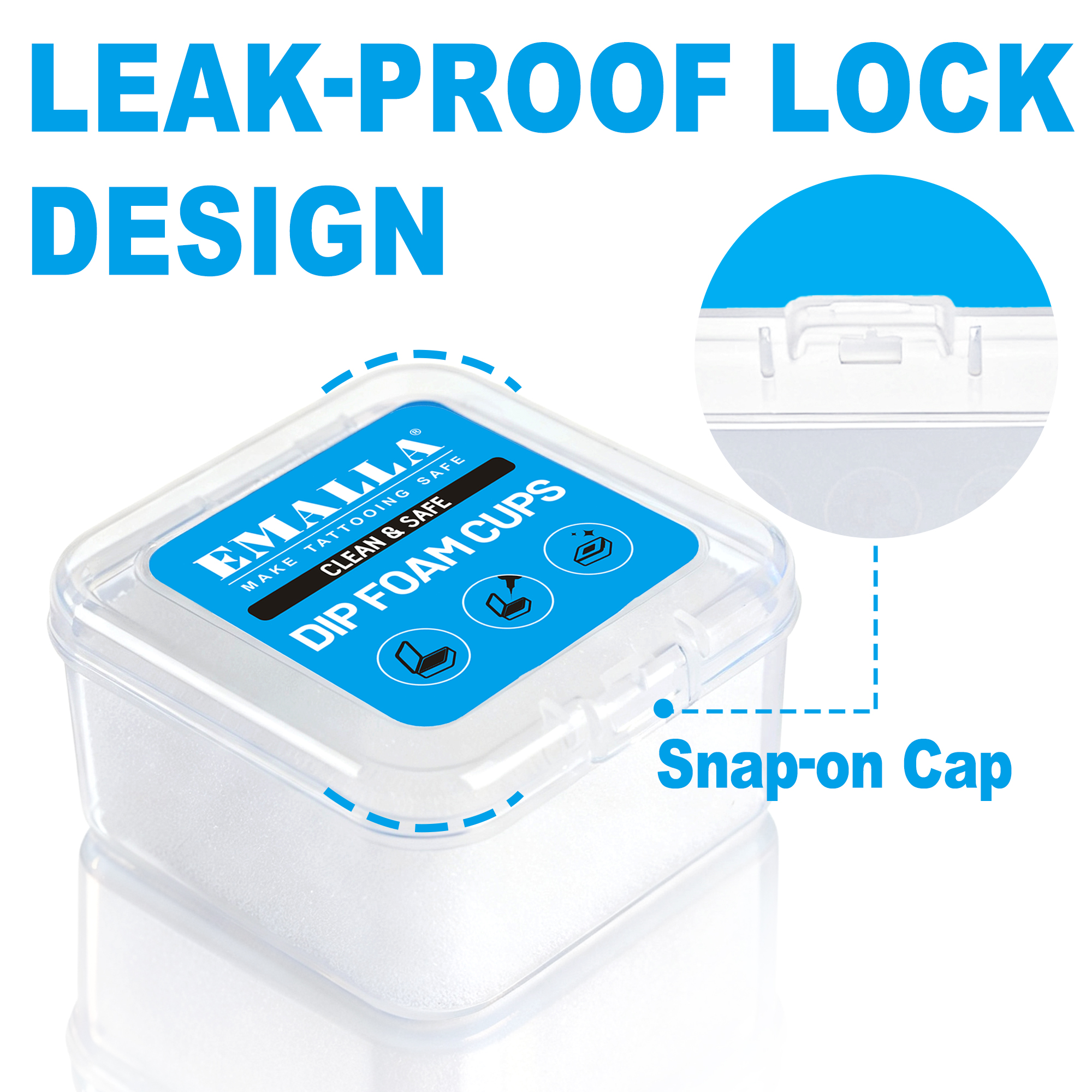 EMALLA TATTOO DIP FOAM CUPS 20PCS