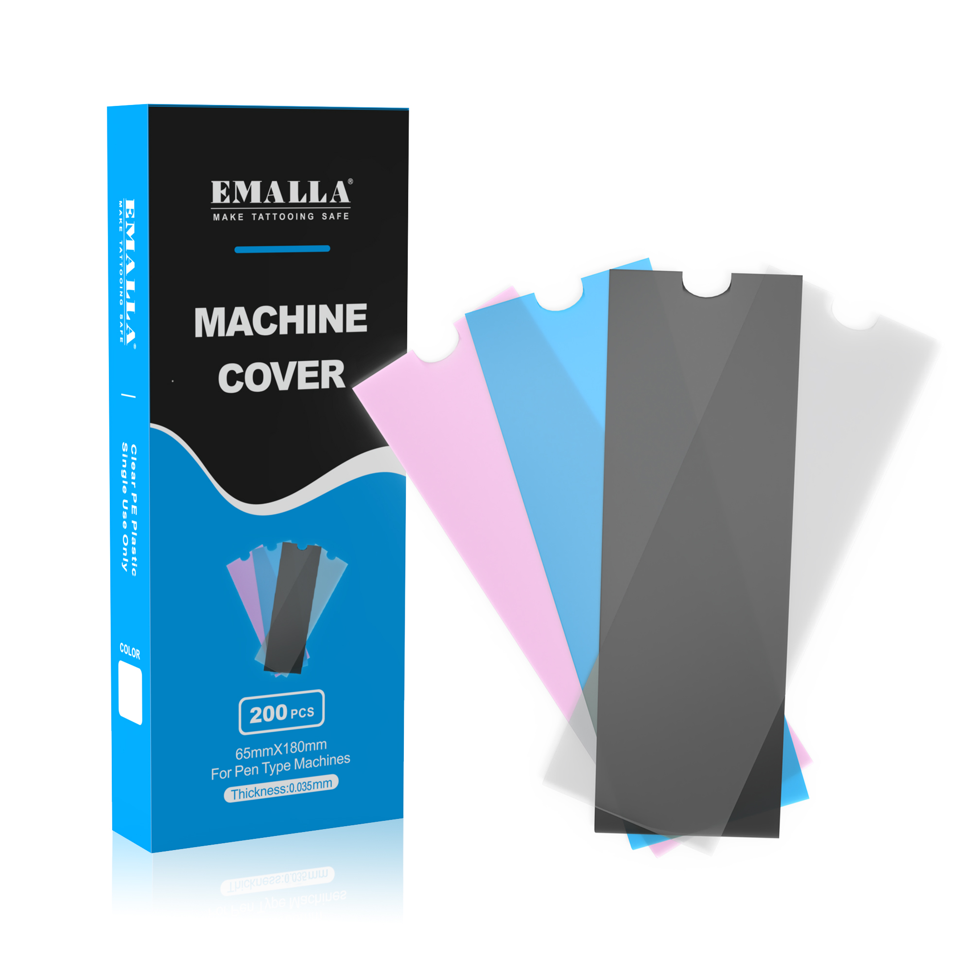 EMALLA PEN MACHINE BAGS WITH SELF-ADHESIVE 200PCS