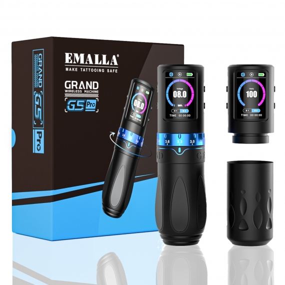 EMALLA GRAND G5 PRO Wireless Pen Machine 2 Batteries+2 Grips Pack