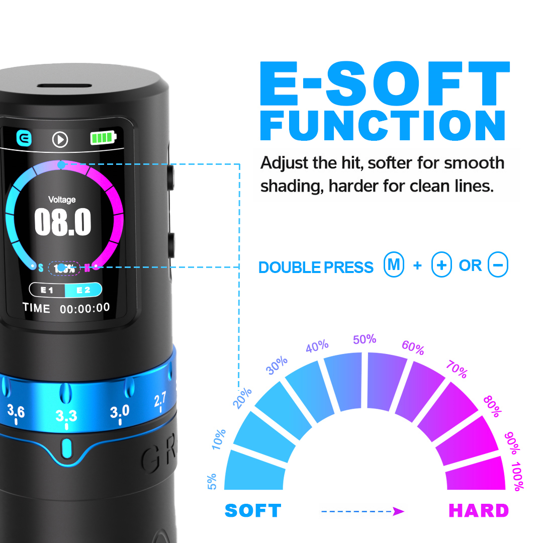 EMALLA GRAND G5 PRO Adjustable Strokes Wireless Pen Machine (Pink)