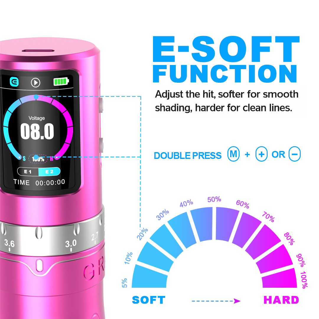 EMALLA GRAND G5 PRO Adjustable Strokes Wireless Pen Machine (Black)