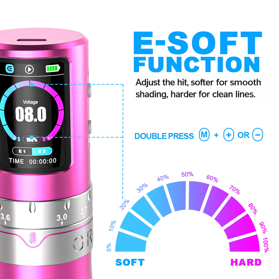 EMALLA GRAND G5 PRO Adjustable Strokes Wireless Pen Machine (Black)