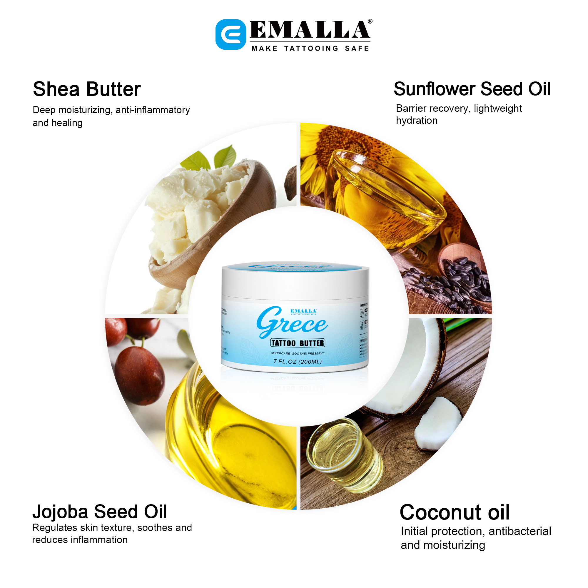 EMALLA GRECE Tattoo Butter (30ML)