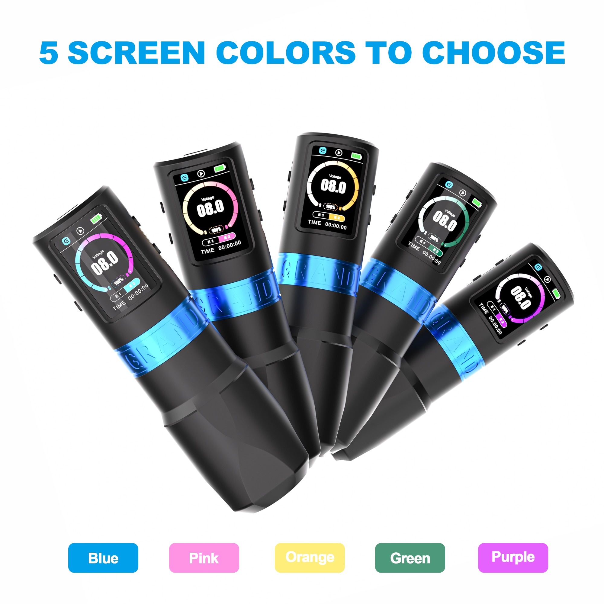 EMALLA GRAND G5 WIRELESS PEN MACHINE 2 Batteries+2 Grips Pack (5.0MM)