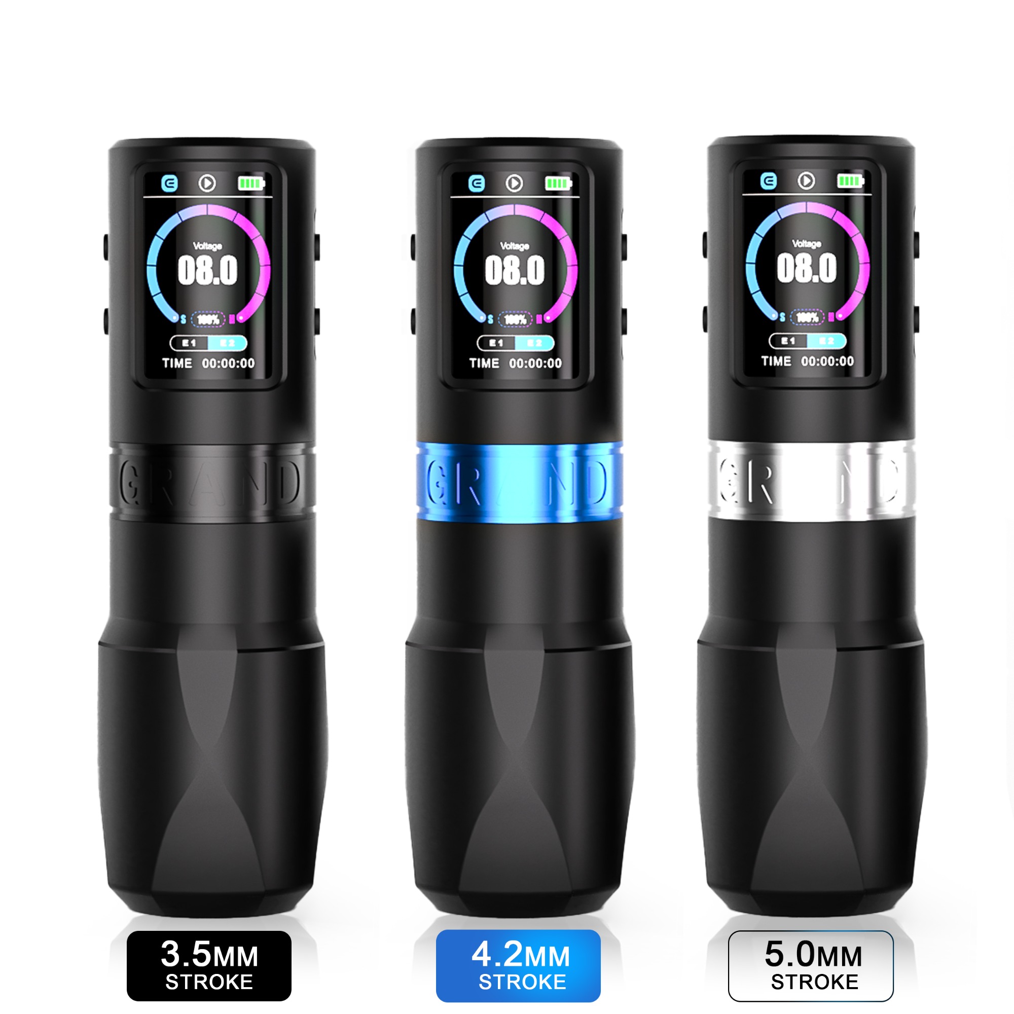 EMALLA GRAND G5 WIRELESS PEN MACHINE 2 Batteries+2 Grips Pack (4.2MM)