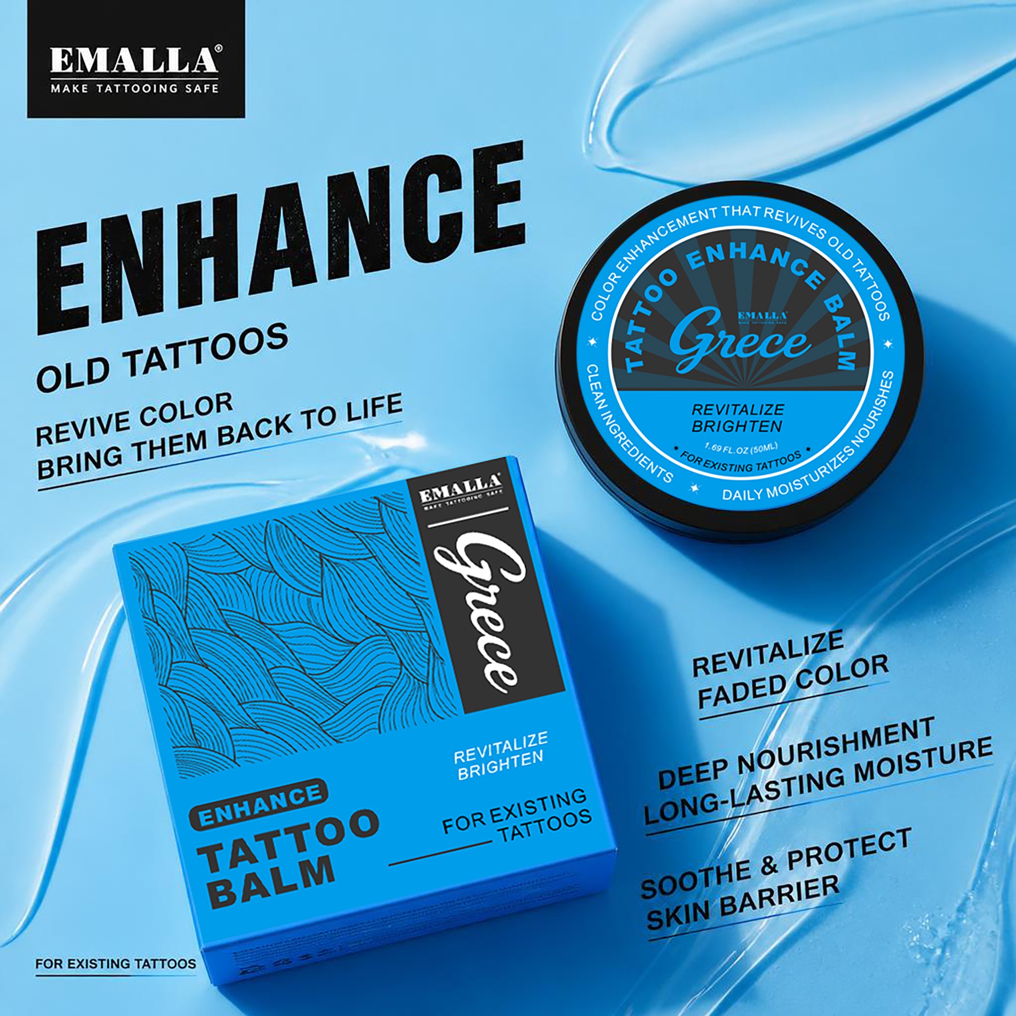 EMALLA GRECE Tattoo Enhance Balm (50ML)